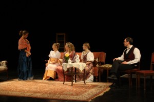 Lydia, Miss Bennet, Jane, Elisabeth und Mr. Bennet