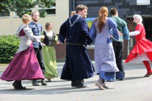 Beim Auftritt an der Grundschule in Stolberg