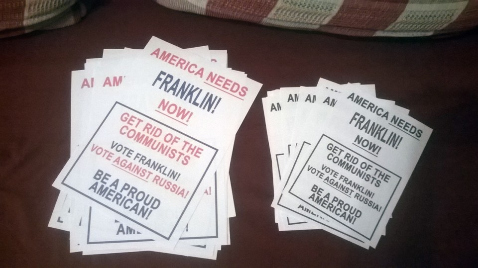 … als Wahlwerbung noch Text, und nicht nur Gesichter hatte … (Wenngleich auch nicht mehr Inhalt …)