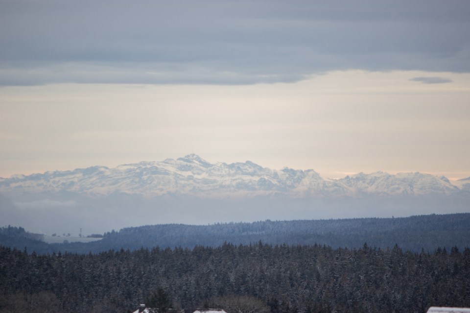 Auch dieses Mal war uns wieder ab und an ein Blick auf die Alpen gegönnt …